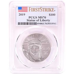 2019 $100 Platinum American Eagle Coin PCGS MS70