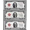 Image 1 : Lot of (3) 1928G $2 Legal Tender Notes