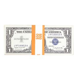 Lot of (50) 1957/A/B $1 Silver Certificate Notes