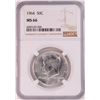 Image 1 : 1964 Kennedy Half Dollar Coin NGC MS66