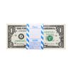 Image 1 : Pack of (100) Consecutive 2017 $1 Federal Reserve STAR Notes Kansas City