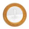 Image 1 : .999 Silver Gold Spike Las Vegas, Nevada $10 Casino Limited Edition Gaming Token