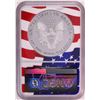 Image 2 : 2019-W $1 Proof American Silver Eagle Coin NGC PF70 Ultra Cameo Congratulations Flag