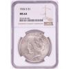 Image 1 : 1926-S $1 Peace Silver Dollar Coin NGC MS64