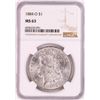 Image 1 : 1884-O $1 Morgan Silver Dollar Coin NGC MS63 Nice Toning