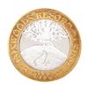 Image 2 : .999 Fine Silver Foxwoods Resort and Casino $10 Casino Limited Edition Gaming Token