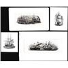 Image 1 : Lot of (4) 1800's Vignette from Original Proof Plates
