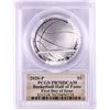 Image 2 : 2020-P $1 Basketball Hall of Fame Silver Dollar Coin PCGS PR70DCAM First Day of Issue