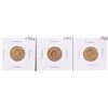 Image 1 : Lot of 1906-1908 Great Britain Half Sovereign Gold Coins