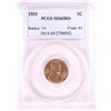 Image 1 : 1931 Lincoln Wheat Cent Coin PCGS MS65RD