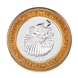 .999 Silver Boardwalk Casino Las Vegas, NV $10 Limited Edition Gaming Token