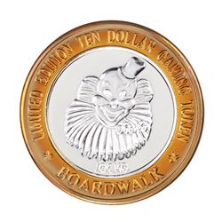 .999 Silver Boardwalk Casino Las Vegas, NV $10 Limited Edition Gaming Token