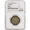 1912-J Germany Hamburg 2 Marks Silver Coin NGC AU58