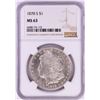 Image 1 : 1878-S $1 Morgan Silver Dollar Coin NGC MS63