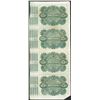 Image 2 : Uncut Sheet of (4) State of Louisiana Baby Bond Obsolete Notes