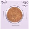 Image 1 : 1910-S $10 Indian Head Eagle Gold Coin