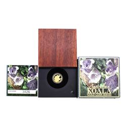 2008 $15 Australia Koala 1/10 oz Gold Coin with Box & COA