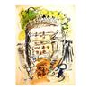 Image 1 : Wayne Ensrud "Chateau Margaux" Original Mixed Media on Paper