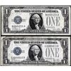 Image 1 : Lot of 1928A & 1928B $1 Funnyback Silver Certificate Notes