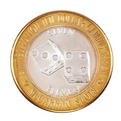.999 Silver McCarran International Airport Las Vegas, NV $10 Limited Gaming Token