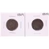 Image 1 : Lot of (2) 1809 Classic Head Half Cent Coins