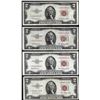 Image 1 : Lot of (4) 1953 $2 Legal Tender STAR Notes