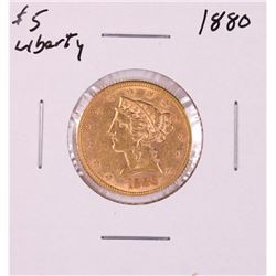 1880 $5 Liberty Head Half Eagle Gold Coin