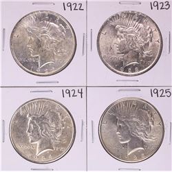 Lot of 1922-1925 $1 Peace Silver Dollar Coins