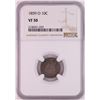 Image 1 : 1859-O Seated Liberty Dime Coin NGC VF30