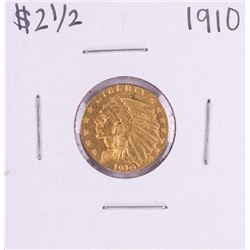 1910 $2 1/2 Indian Head Quarter Eagle Gold Coin