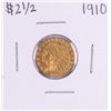 Image 1 : 1910 $2 1/2 Indian Head Quarter Eagle Gold Coin