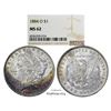 Image 1 : 1884-O $1 Morgan Silver Dollar Coin NGC MS62 Great Toning