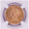 Image 3 : SECOND FINEST KNOWN - RARE 1876-CC $5 Liberty Head Half Eagle Gold Coin NGC MS62 CAC