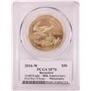 Image 2 : 2016-W $50 Burnished American Gold Eagle Coin PCGS SP70 John Mercanti Signature