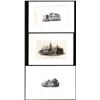 Image 1 : Lot of (3) 1800's Vignette from Original Proof Plates