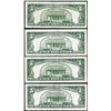 Image 2 : Lot of (4) 1963 $5 Legal Tender Notes