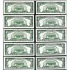 Image 2 : Lot of (10) 1963 $5 Legal Tender Notes