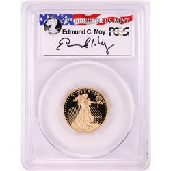 2015-W $10 Proof American Gold Eagle Coin PCGS PR70DCAM Moy Signature FDOI Washington