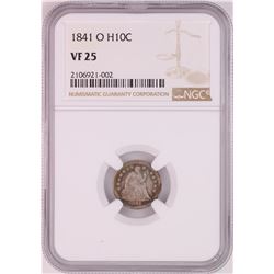 1841-O Seated Liberty Half Dime Coin NGC VF25