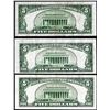 Image 2 : Lot of (3) 1928C/F $5 Legal Tender Notes