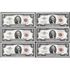 Image 1 : Lot of (6) 1963 $2 Legal Tender Notes