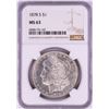 Image 1 : 1878-S $1 Morgan Silver Dollar Coin NGC MS63