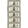 Image 1 : Lot of (5) 1953A $5 Silver Certificate Notes
