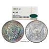 Image 1 : 1881-S $1 Morgan Silver Dollar Coin NGC MS62 CAC Amazing Toning