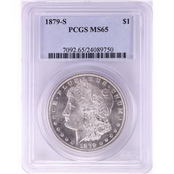 1879-S $1 Morgan Silver Dollar Coin PCGS MS65