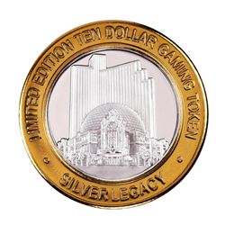 .999 Silver Silver Legacy Reno, Nevada $10 Casino Limited Edition Gaming Token