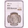 Image 1 : 1881-S $1 Morgan Silver Dollar Coin NGC MS63 Nice Toning