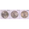 Image 1 : Lot of 1922-1924 $1 Peace Silver Dollar Coins