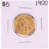 Image 1 : 1900 $5 Liberty Head Half Eagle Gold Coin