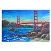 Image 1 : Yana Rafael "Homage To The Golden Gate" Original Acrylic On Canvas